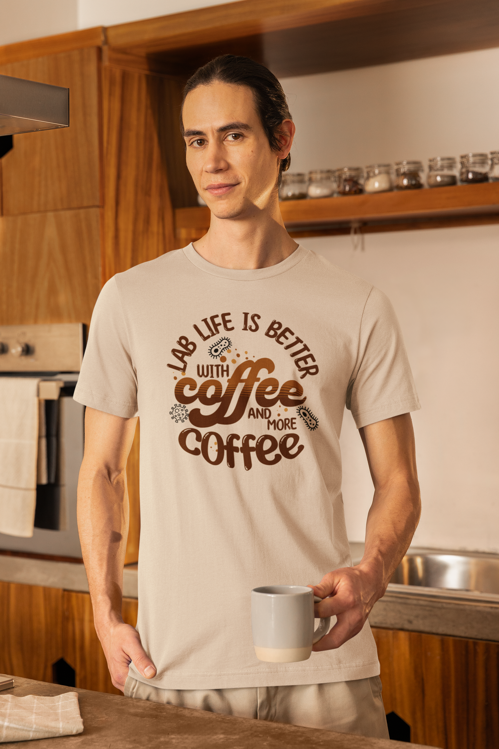 Lab Life Is Better With Coffee and More Coffee – Funny Medical Lab Scientist T-Shirt